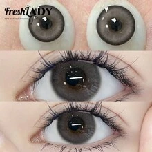 FRESH LADY Freshlady Subtle Color Lenses For School Pupilentes Frozen Pear Colored Contact Lenses 1 Year Disposable Halloween Costume Cosplay - Grey - View 6