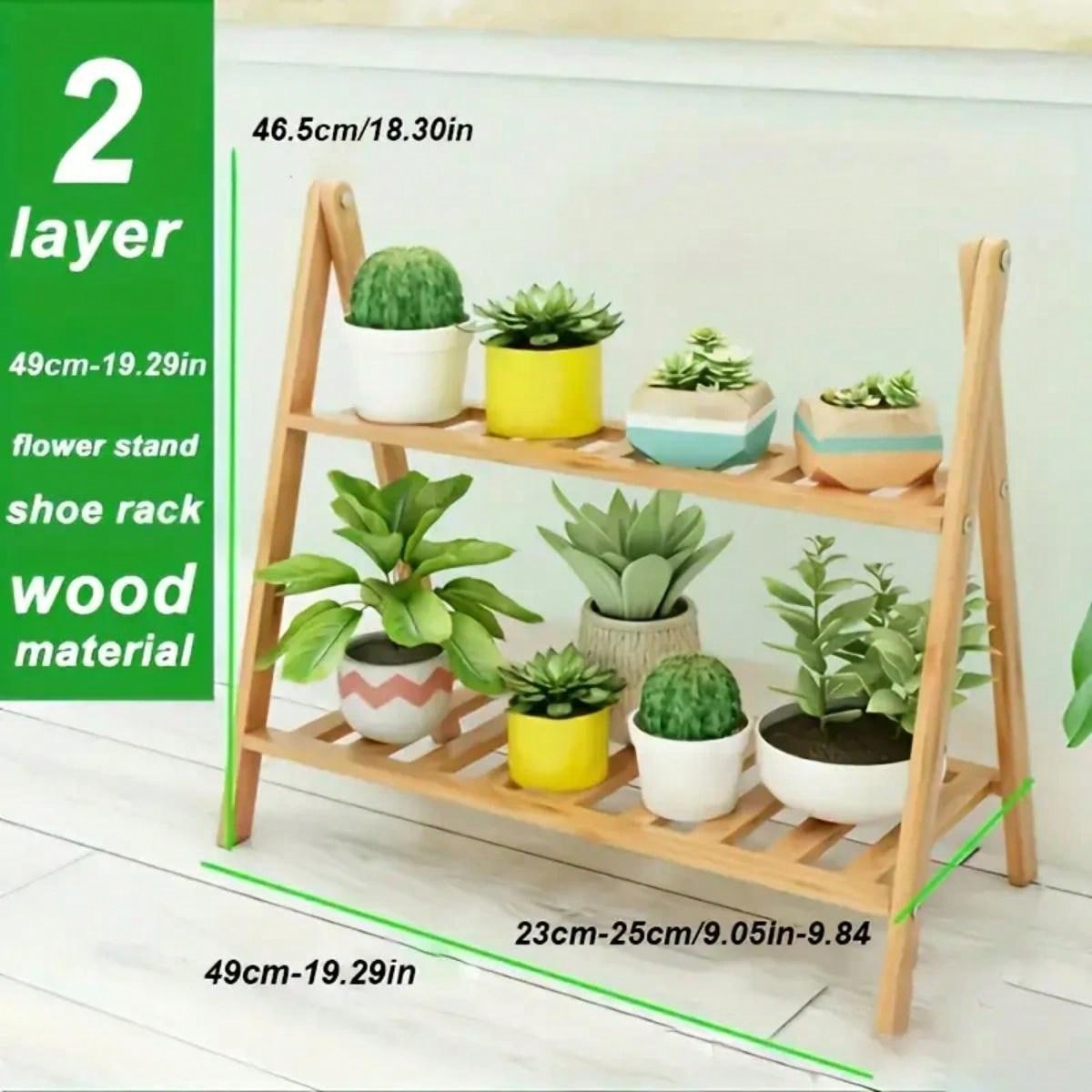 1 Piece Of 2layer Indoor Succulent Flower Stand, Floortoceiling