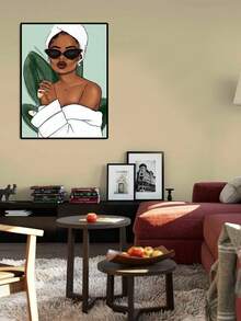 1 Miếng Hoạt hình Phong cách Thời trang nữ Áp phích Đối với Trang trí tường ( Khung trang trí ) , Thích hợp Đối với Phòng ngủ , Phòng khách , Học tập , Cầu thang , Phòng Và Nhà hàng - Nhiều màu - Xem 2