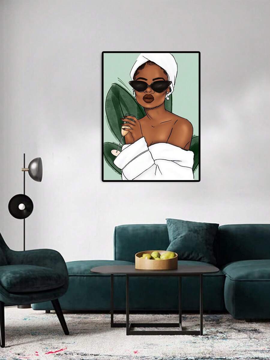 1 Miếng Hoạt hình Phong cách Thời trang nữ Áp phích Đối với Trang trí tường ( Khung trang trí ) , Thích hợp Đối với Phòng ngủ , Phòng khách , Học tập , Cầu thang , Phòng Và Nhà hàng - Nhiều màu - Xem 1