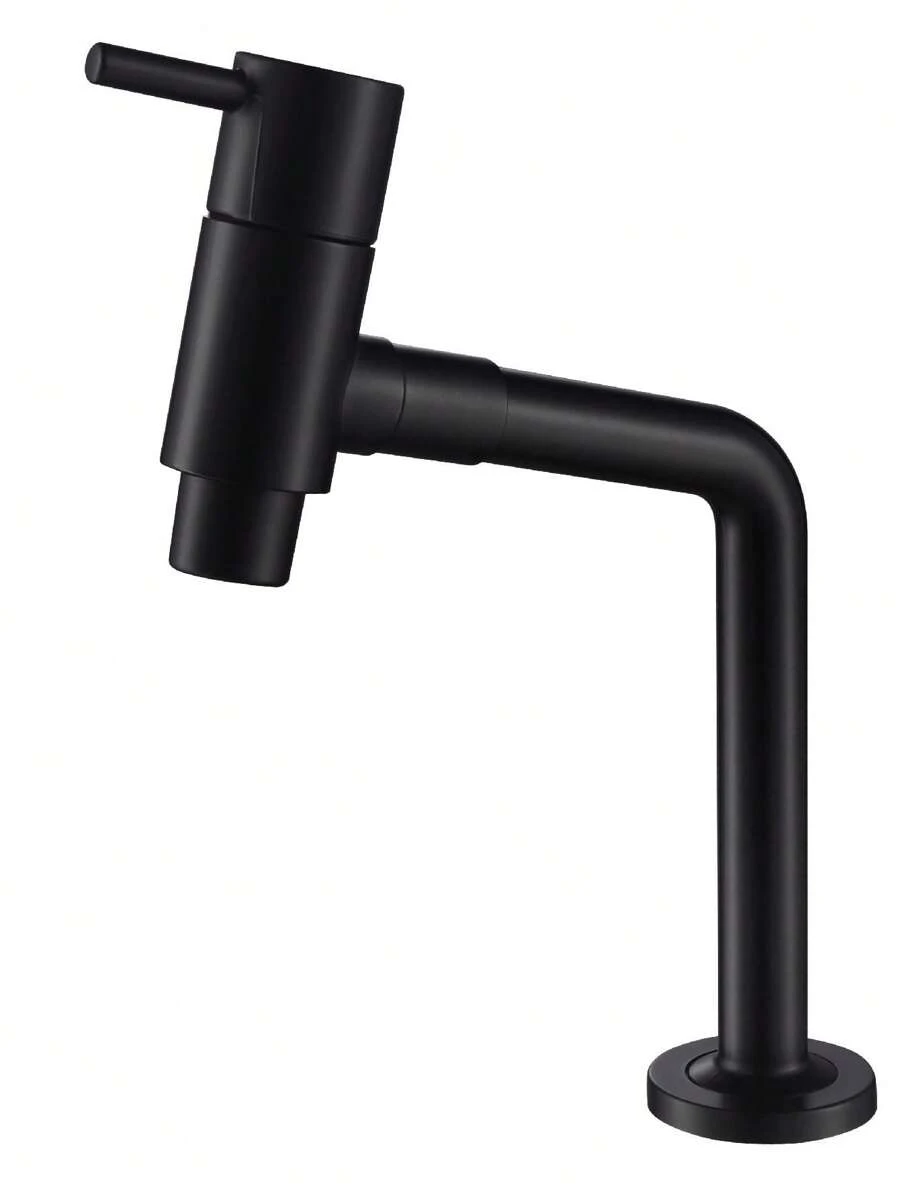 Torneira Banheiro Lavatório Design Curta Mesa Doan - Preto - Visão 1