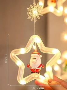 Cascada De Luces En Forma De Estrellas Con Adornos Navideños 3 Metros Led Amarillo/Calida. - Amarillo - Ver 11