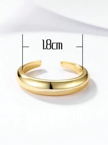Minimalist Silver Cuff Ring