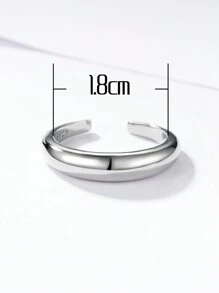 Minimalist Silver Cuff Ring