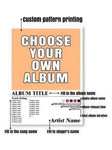 1 pièce Affiche d'album personnalisée | Affiche de couverture d'album minimaliste, impression musicale, peinture sur canevas personnalisée, impression d'album, décoration murale, cadeau pour lui, cadeau pour elle, cadre en option, Slow Summer Living