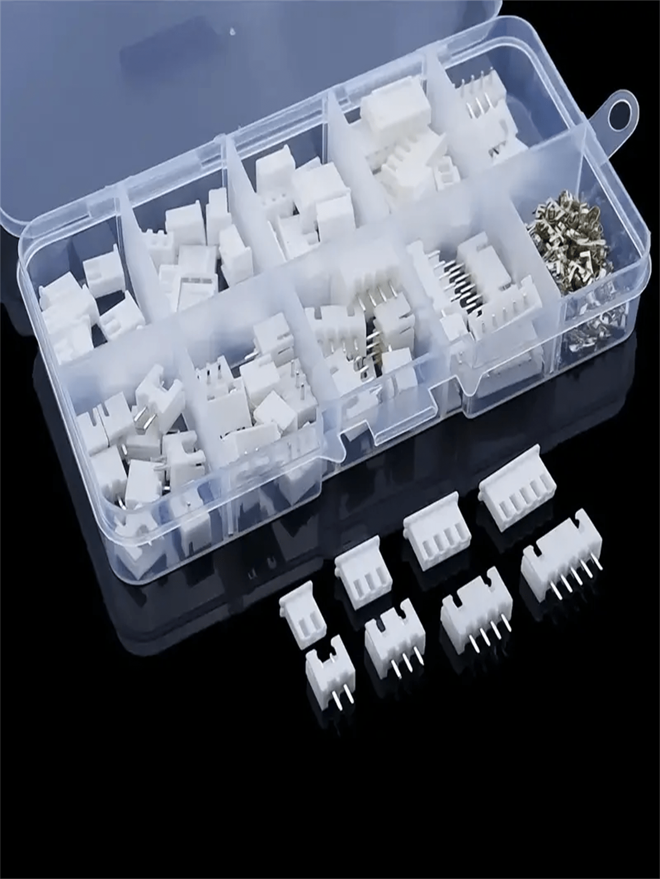 230pcs White Docking Terminal Box Set, Electronic Component Wiring