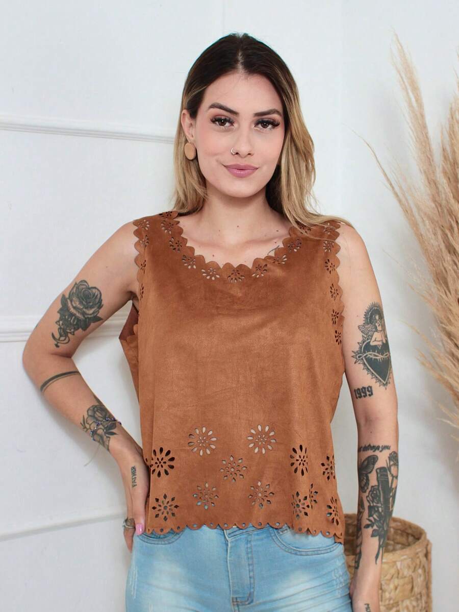 Women Tank Tops & Camis - Màu nâu  Mocha - Xem 1