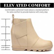 Botas y Botines de Mujer Slip on De moda - Camel - Ver 2