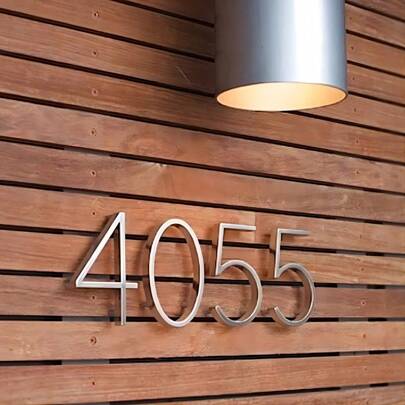 1入5" 125mm浮動式房屋號碼，室外房屋號碼郵箱地址牌公寓門號#0-9