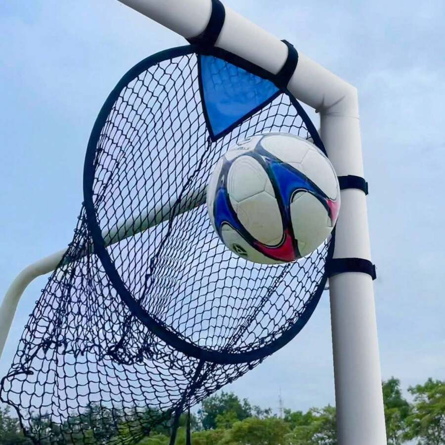 Soccer Training Equipment Football Training Shooting Target Net Soccer Goal Youth Free Kick Practice Shooting Net Soccer Topshot - Blue - View 1