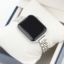 Stainless Steel Band Compatible With Apple Watch Strap 49 42 44mm Metal Bracelet Compatible With Apple Watch Band Ultra Series 8 7 6 SE 5 4 3 For Women 45mm 41mm Band