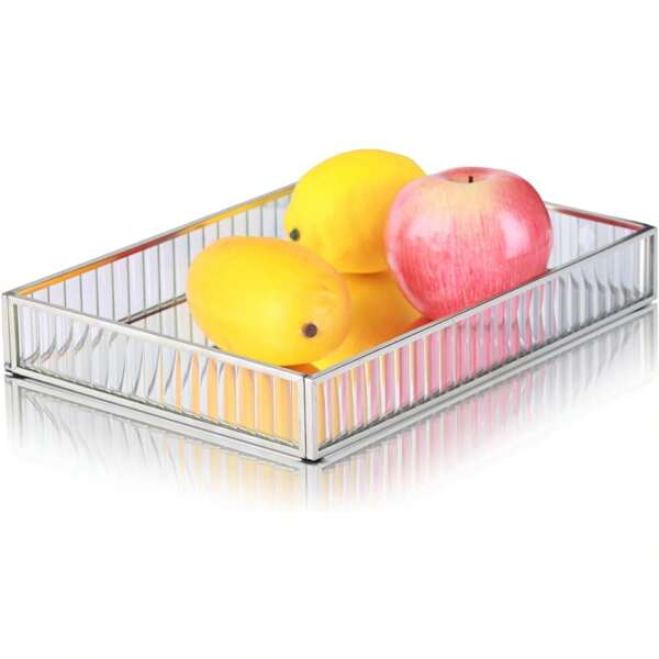 Dressing Table Mirror Tray Perfume Tray Mirror Tray Makeup Tray Glass