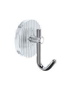 1入組亞克力豪華裝飾性黏貼式牆掛,適用於浴室毛巾、衣服、鑰匙、袋子、門等。無需鑽孔安裝