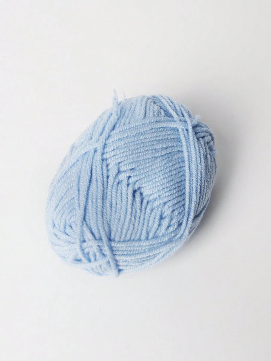 1 Cuộn Chải kỹ Sữa Nghệ thuật Sợi dệt kim - Màu xanh nhạt - Xem 1