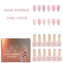 12入組jr36 10ml冰裂紋紋底膠,可彩色搭配且無需彩色膠 - 彩色 - 查看 2
