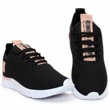 Women Sports Shoes - Đen/Khỏa Thân và Trắng - Xem 4