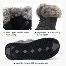 Women's 966 Snow Boots for Women Waterproof - Xám - Xem 6