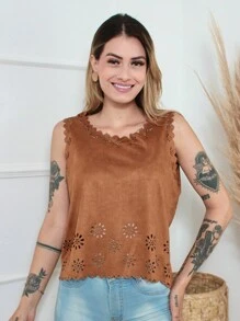 Women Tank Tops & Camis - Màu nâu  Mocha - Xem 2