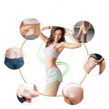 30 piezas/paquete Parche abdominal de cuidado, parche de ombligo suave y no irritante - Blanco - Ver 5