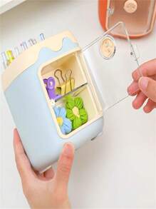 Desk and Drawer Storage - 藍色 - 查看 6