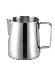 尖嘴牛奶泡沫杯,牛奶杯,拿鐵藝術儲存罐,蠟杯,熔融蠟杯,拿鐵藝術杯,咖啡用具 - 銀色 - 查看 1