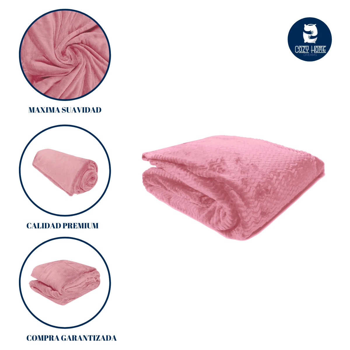 Blankets - Rose bonbon - Voir 1
