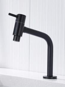 Torneira Banheiro Lavatório Design Curta Mesa Doan - Preto - Visão 4