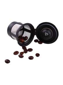 1/3 件咖啡滤杯带滤网，适合返校使用 - 黑色 - 查看 2