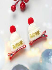 6 cái Mũ Giáng sinh Kẹp tóc Dệt kim Ngón tay Mũ Giáng sinh Mini Kẹp tóc Giáng sinh Chai rượu Mũ Len Nhỏ bé Mũ Kẹp tóc Nhiều màu Bộ đồ - Nhiều màu - Xem 4