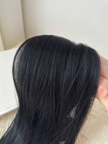 7pcs 22-Inch Straight Black Clip-In Hair Extensions, Full Head Synthetic Hair Extensions For Women - Black - View 6