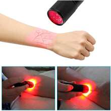 靜脈觀察器,紅色led靜脈探測器高透明度便攜式 - 黑色 - 查看 4