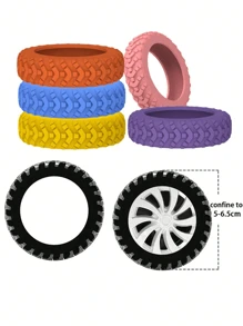 8Pcs/Set Luggage Suitcase Wheels Cover, Wheel Cover For Office Wheelchair, Portable Suitcase Wheel Protector Covers Colorful Silicone Luggage Wheel Covers Luggage Spinner Wheel Covers,Noise Reduction Wheels Cover Office Chair, Travel Accessories,Carry on Luggage Wheels Cover for most Wheels Luggage Sets
