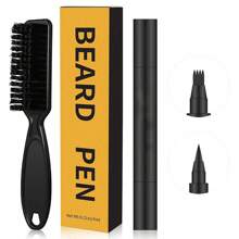 Pincel Boligrafo Para Barba,bigote Cejas Jye Envio Mismo Día - Negro - Ver 1