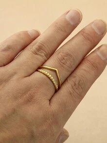 1PC Punk Snake Rings For Women Men Stainless Steel Jewelry Vintage Adjustable Stackable Ring Gift - Yellow Gold - View 3