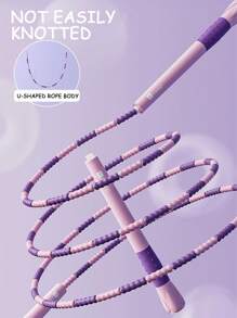 1 Miếng Có thể điều chỉnh Đầy màu sắc Cây tre Kết cườm Nhảy dây Đối với Khỏe mạnh Tập huấn Và Đốt mỡ - Hồng - Xem 4