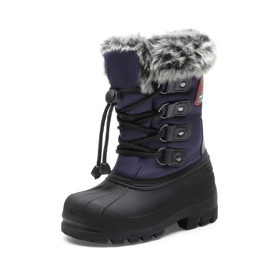 Boys & Girls Knee High Winter Snow Boots Toddler/Little Kid/Big Kid - 藏蓝色 - 查看 1