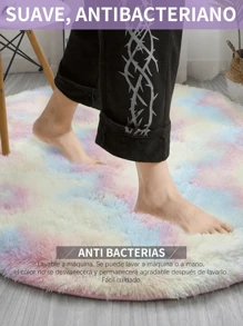 Circular Soft Furry Carpet Mat Various Colors 80 Cm Diameter - Multicolor - View 4