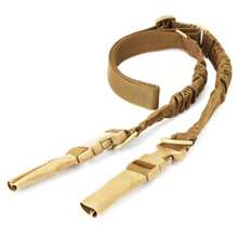 1pc Universal Double Point Nylon Sling With Quick Release Shoulder Strap, Hanging Rope Outdoor Multi-functional Equipment - Khaki - View 3