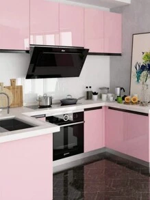 1 Roll Marble Vinyl Film Self Adhesive Wallpaper For Bathroom Kitchen Cupboard Countertops Contact Paper PVC Waterproof Wall Stickers - Pink - View 5