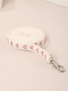 1 chiếc dây dắt thú cưng bằng chất liệu polyester, họa tiết trái tim, thoáng mát, thích hợp cho mèo và chó nhỏ sử dụng ngoài trời (không thích hợp cho chó lớn). - Hồng - Xem 10