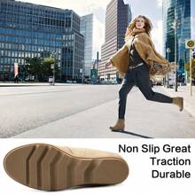 Women'S Wedge Boots Comfortable Ankle Wedge Booties - 卡其色 - 查看 6