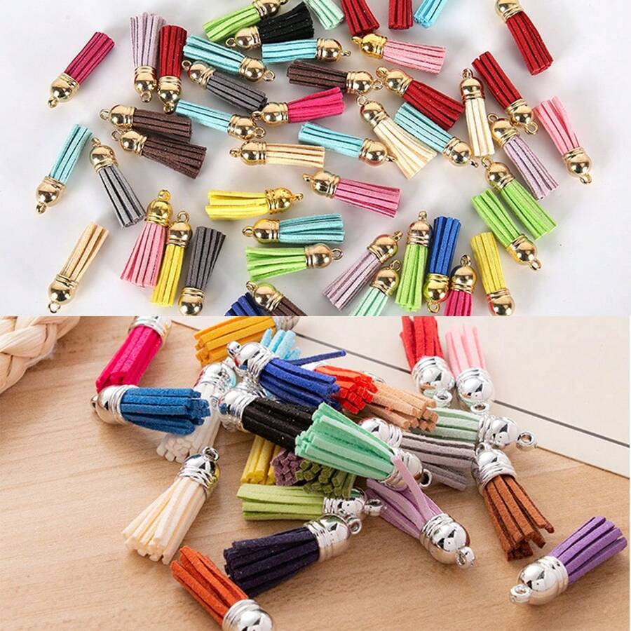 20 Cái/bộ Ngẫu Nhiên Tổng Hợp Sơn Dương Thời Trang Tua Rua Tự Làm Mặt Dây Chuyền Nữ Cho Tự Làm Trang Sức Làm - Nhiều màu - Xem 1