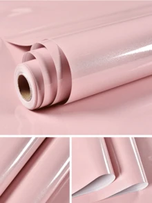 1 Roll Marble Vinyl Film Self Adhesive Wallpaper For Bathroom Kitchen Cupboard Countertops Contact Paper PVC Waterproof Wall Stickers - Pink - View 3