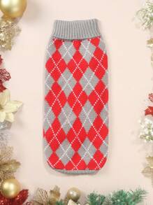 A Polyester Christmas Pattern Knitted Sweater That Is Warm, Comfortable, Breathable, And Has A Christmas Atmosphere. It Is Suitable For Pet Cats And Dogs To Wear In Autumn And Winter (The Product Is Small In Size, It Is Recommended To Purchase 1-2 Sizes Larger) - Multicolor - View 13