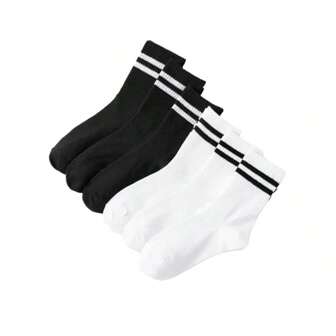 6 pares de calcetines de tubo para hombre