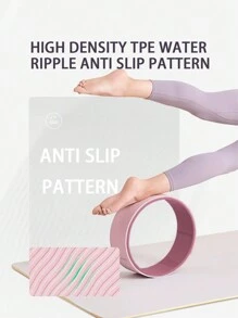 適用於初學者的瑜伽輪健身器材,可拉伸後背,背部彎曲環,普拉提圓 - 粉色 - 查看 8