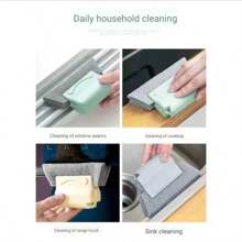 1 Piece Recess Cleaning Tool, Window Frame Door Recess Cleaning Brush, Sliding Door Track Cleaning Tool, Hand Held Crevice Cleaner - Beige - View 5