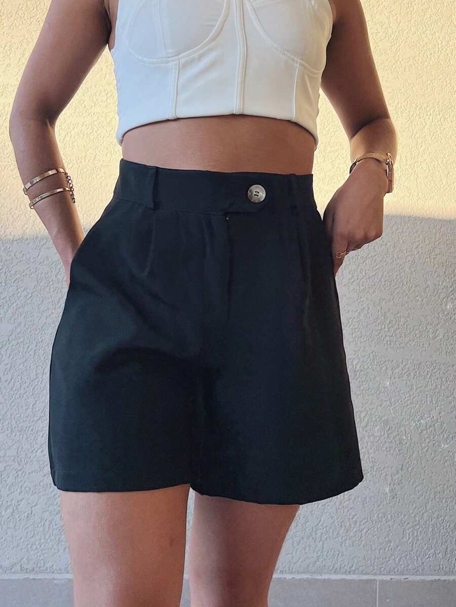 Women Shorts - 黑色 - 查看 1