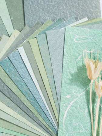 30入組/包混合材料復古多彩紋理剪報紙,diy背景裝飾