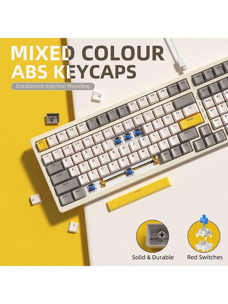 【全セット】Shake3不要機付き設定キードアキーあり Ajazzk3 Max メカニカル ゲーミング キーボード、テンキー付きホット